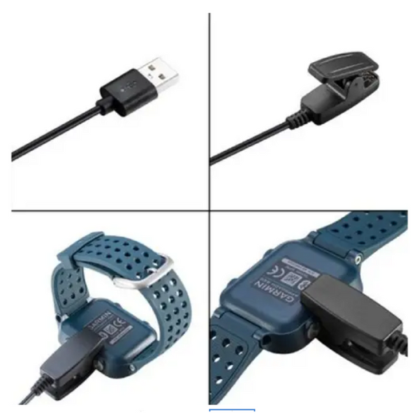 Usb Charging Adapter Charger Dock For Garmin Forerunner 235 / 630 230 735Xt Black Chargers & Docking Stations