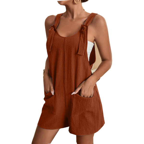 Jumpsuits Rompers Fashion Summer Style Shorts Solid Color Overalls With Pockets Jumpsuits Rompers & Playsuits