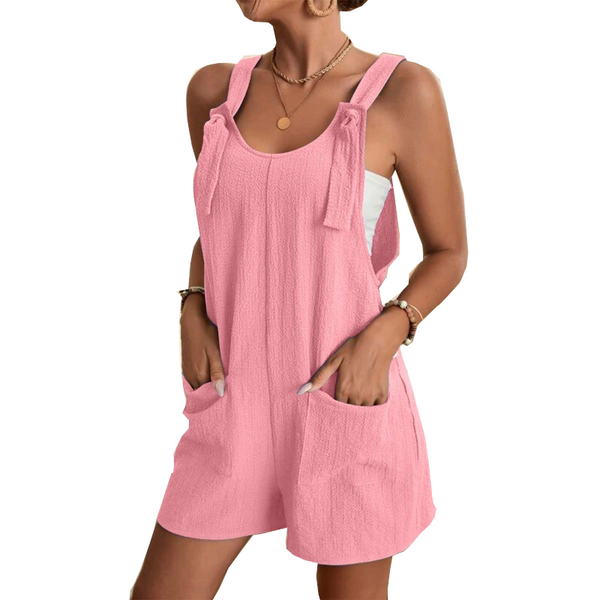 Jumpsuits Rompers Fashion Summer Style Shorts Solid Color Overalls With Pockets Jumpsuits Rompers & Playsuits