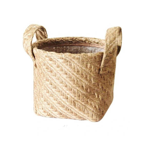 Jute Woven Basket Home Storage Decor Baskets
