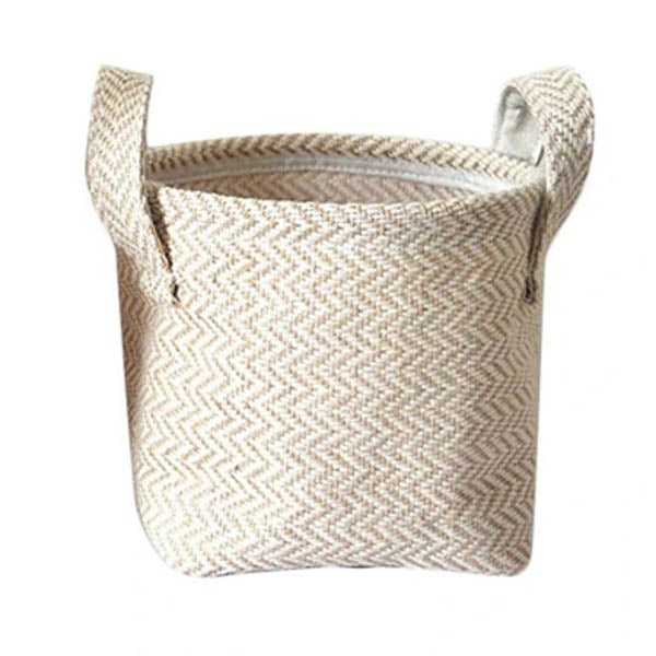 Jute Woven Basket Home Storage Decor Baskets