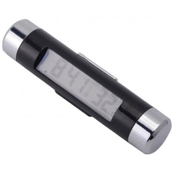 K01 Car Electronic Thermometer Luminous Clock Black Other Clocks