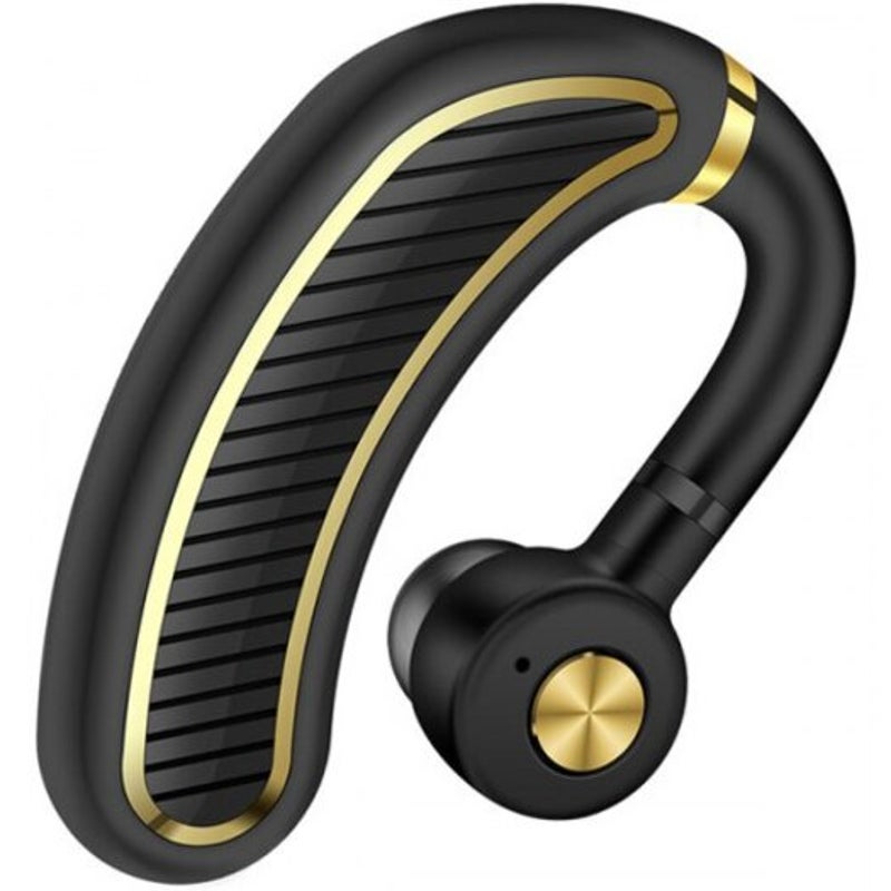 K21 Uniaural Bluetooth Ear Hook Headset Sweatproof Headphone Gold Headsets