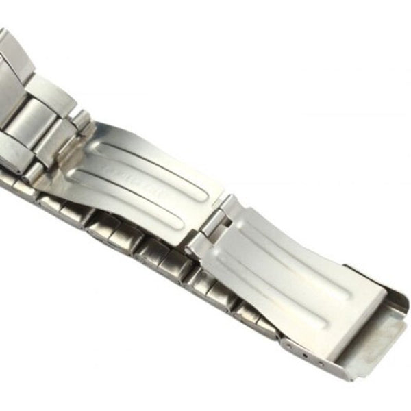 Veile Studios Male Quartz Watch With Diamond Bezel Stainless Steel Band Silver Watches