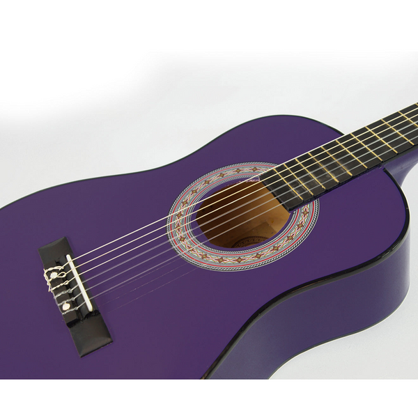 Karrera 34In Acoustic Children No Cut Guitar - Purple