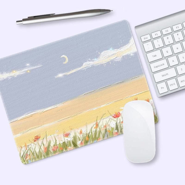 Kawaii Mouse Pad Cute Deskpad Gaming Wrinting Mats For Office Home Pc Computer Keyboard Protector
