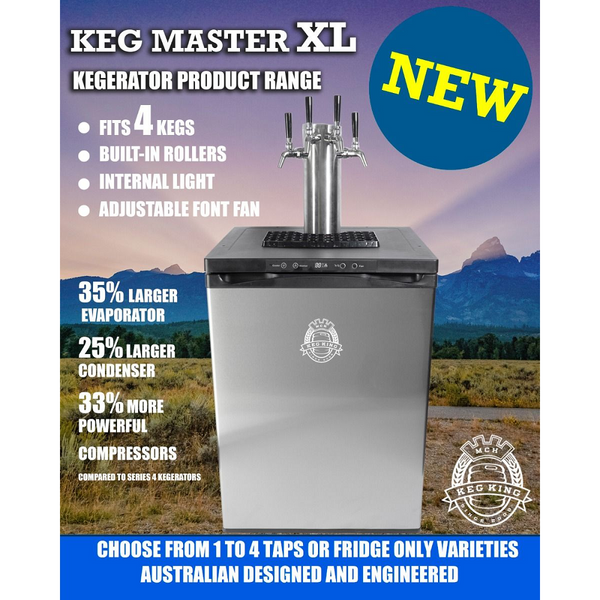 Keg King - Kegmaster Series Xl Kegerator Fastap Triple Tap