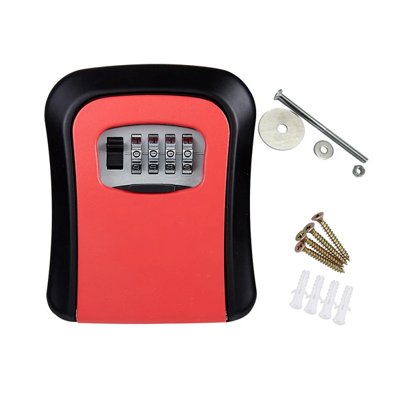 Key Safes Boxes & Hideaways Key Lock Box Outside House Resettable Code Spare Lockbox For Home Garage