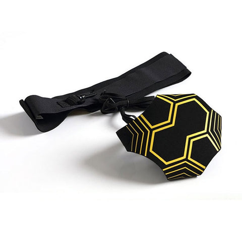 Kick Solo Soccer Trainer Ball Juggle Bags Adjustable Children Auxiliary Circling Belt Kids Football Training Equipment (Black)