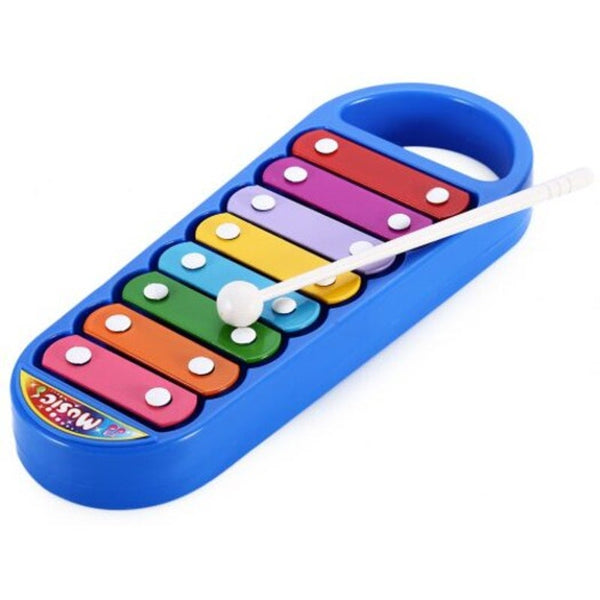 Little One Xylophone 8 Notes Musical Instrument Toy Blue Educational Toys
