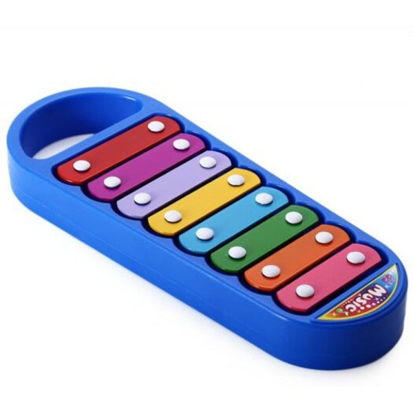 Kid Xylophone 8 Notes Musical Instrument Toy Blue