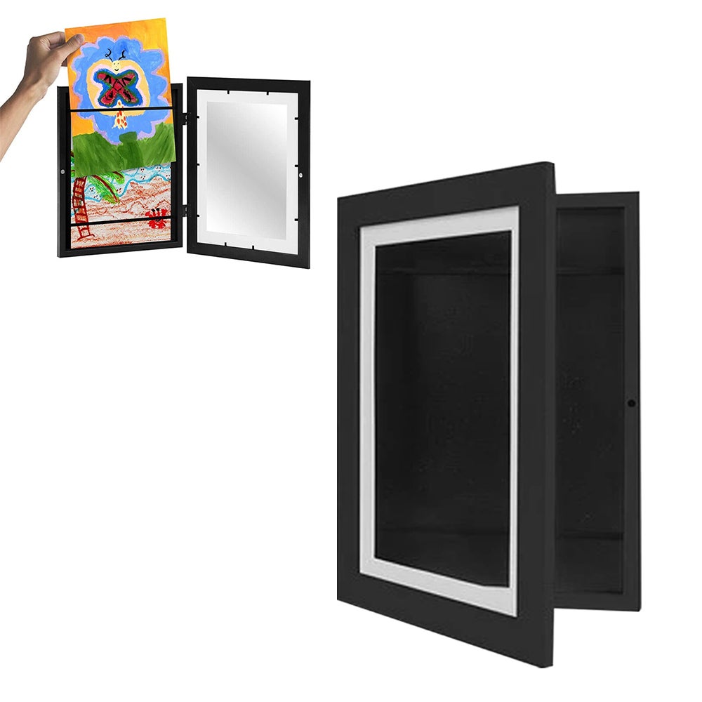Kids Art Frames Wooden Artwork Display Holds Up To 150 Sheets Of A4 Paper