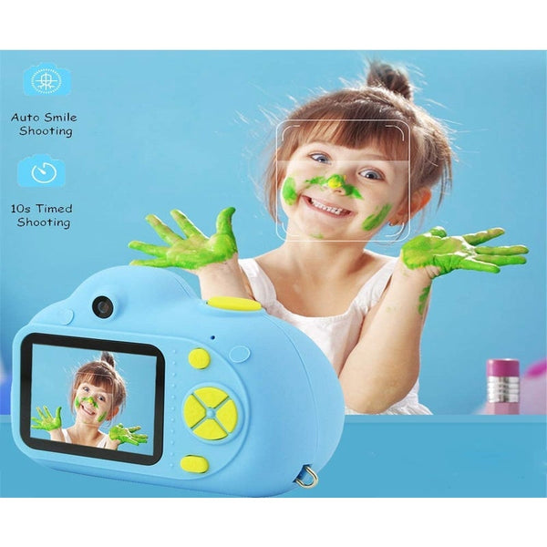 Little Ones Camera Mini Rechargeable 18Mp Hd Children Shockproof Camcorder Toys With 2'' Screen 32 Gb Sd Card Toddler 1080P Video Digital Camcorders