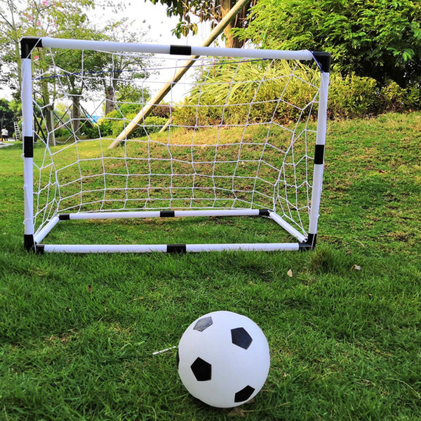 Soccer Goals Kids Football Goal Net Set Portable Soccer With Inflatable For