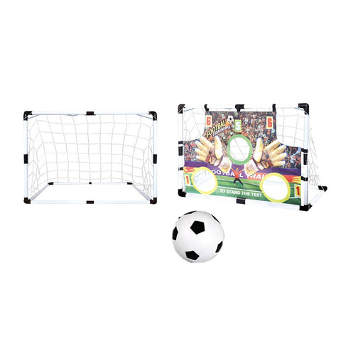 Kids Football Goal Net Set Portable Soccer With Inflatable For Backyard Training