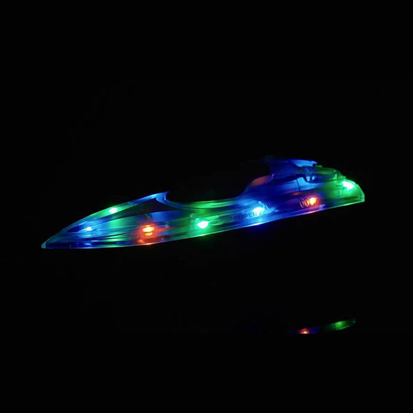 Kids Rc Boats With Led Light 2.4Ghz 15Km/H Speed Racing Remote Control Ship
