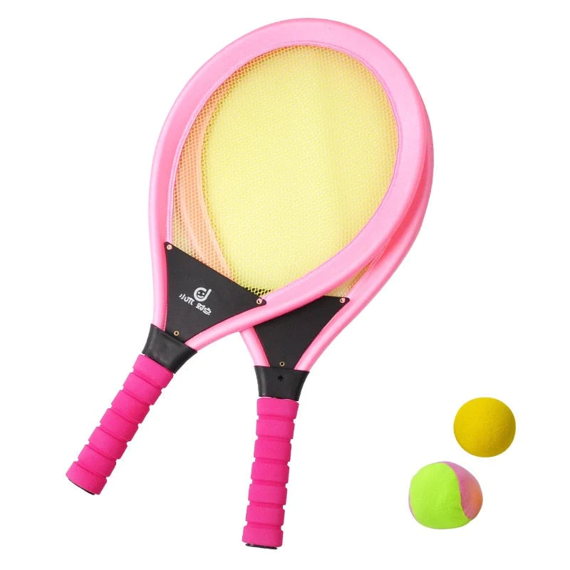 Kids Tennis Racket Set Nbr Badminton Play Game Toy At The Beach Lawn Racquets