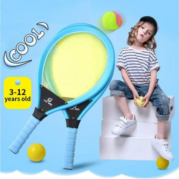 Kids Tennis Racket Set Nbr Badminton Play Game Toy At The Beach Lawn Racquets