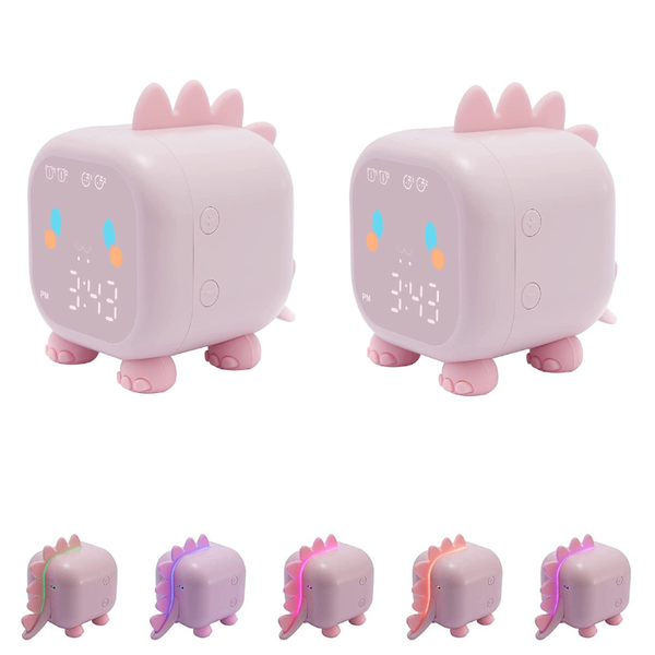 Alarm Clocks & Clock Radios Kids Mini Dinosaur Digital Alarm Clock Toddler Sleep Trainer With