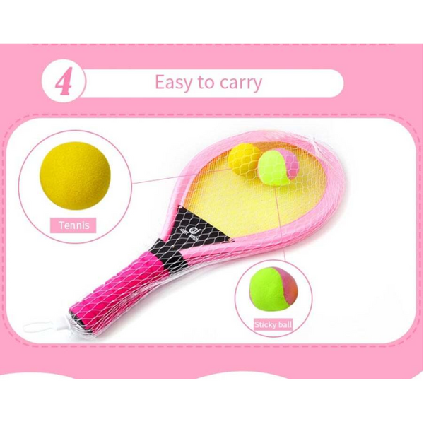Kids Tennis Racket Set Nbr Badminton Play Game Toy At The Beach Lawn Racquets