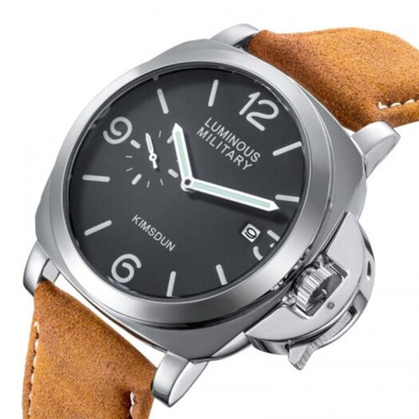 Veile Studios 711D Waterproof Male Quartz Watch Multi A Black Dial White Case Letter Watches