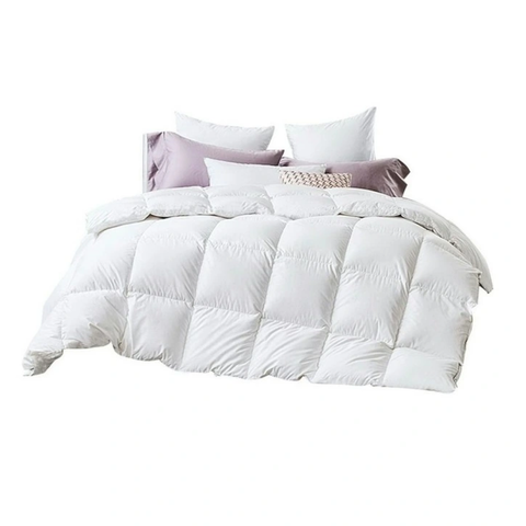 King Single Duck Feather Down Mattress Topper 1800Gsm Cotton Comfort Mattress Toppers & Protectors