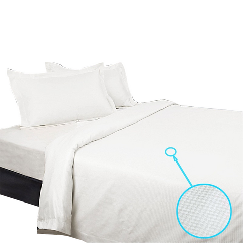 Kingtex 1350Tc Quilt Cover Set White Queen Quilt Covers