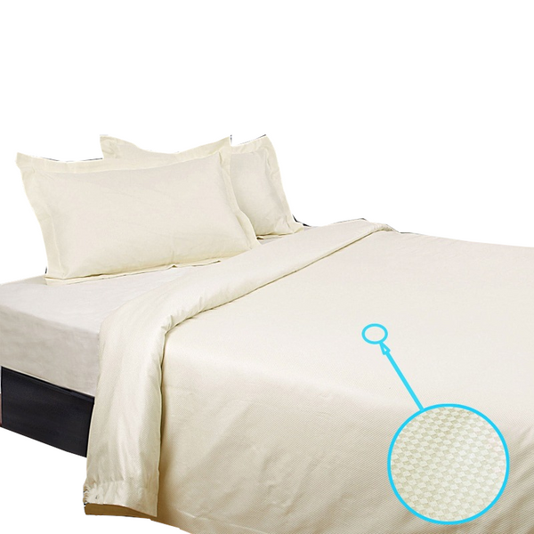 Kingtex 1350Tc Sheet Set Cream Sheets