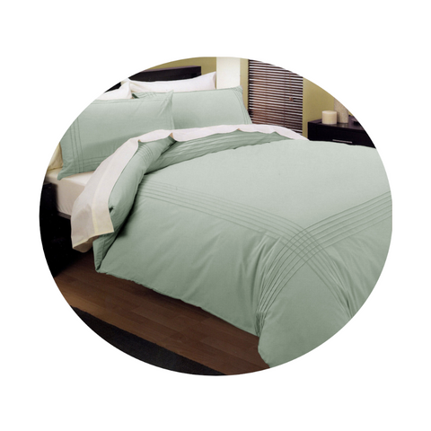 Kingtex Pintuck Quilt Cover Set Melon Single Quilt Covers