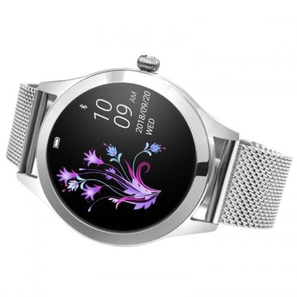 Kw10 Smart Watch Silver Steel Strap Smart Watches