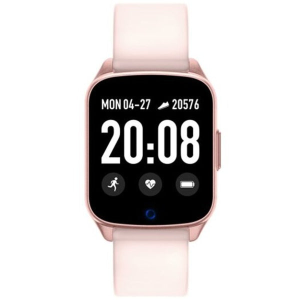 Kw17 1.3 Inch Bluetooth Smart Sports Watch Health Care Fitness Tracker Replaceable Strap Pink