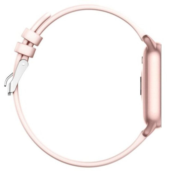 Kw17 1.3 Inch Bluetooth Smart Sports Watch Care Fitness Tracker Replaceable Strap Pink Smart Watches