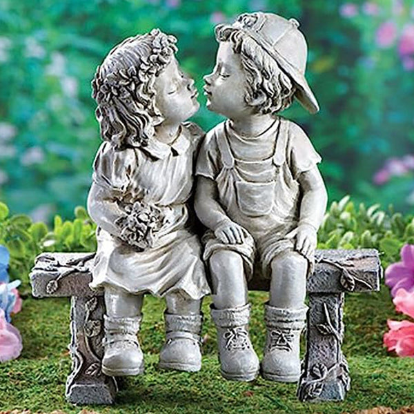 Kissing Couple Garden Statue Home Decoration Ornament Crafts Gifts Sculpture