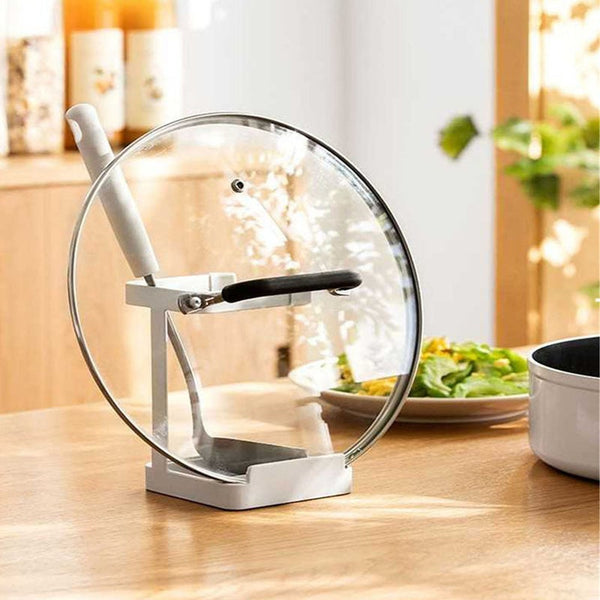 Kitchen Accessories Stainless Steel Pot Lid Shelf Organizer Pan Cover Rack Stand Sponge Spoon Holder Dish Racks & Holders