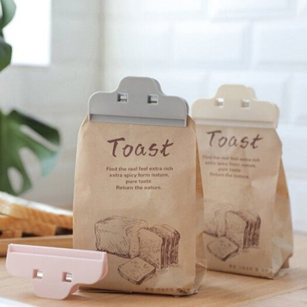 Kitchen Food Milk Tea Coffee Snack Seal Clip Concise Mini Bag Sealer 3Pcs Multi A