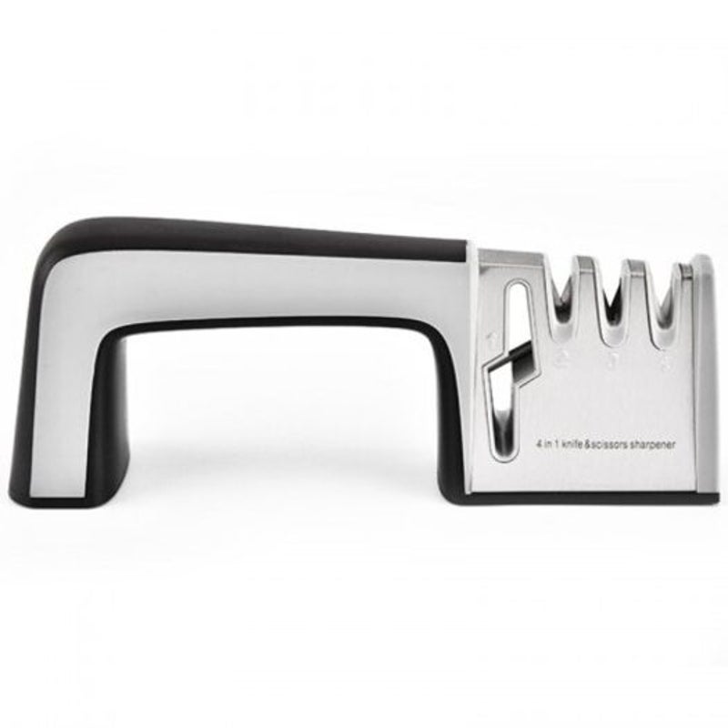 Kitchen Gadget Fast Grinding Scissors Knife Sharpener Black Sharpeners