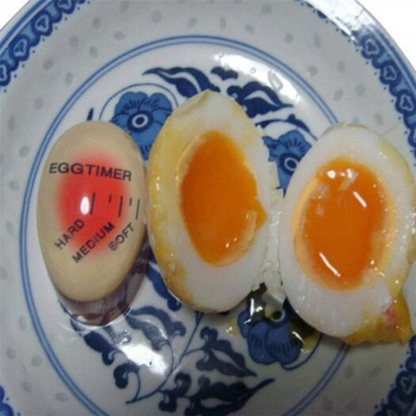 Kitchen Gadget Silicone Heat Sensitive Reusable Color Changing Boiled Egg Timer Multi Timers