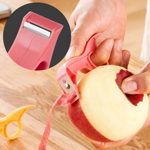Kitchen Knife Multifunctional Fruit Peeler Stainless Steel Mini Cooking Tool Hot Pink