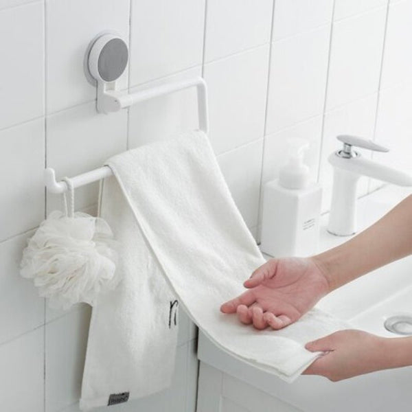 Kitchen Paper Holder Rack Roll For Bathroom Towel Tissue Shelf Organizer White
