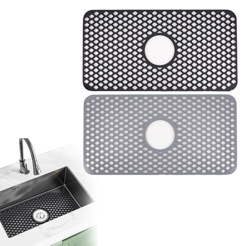 Kitchen Sink Mats Silicone Grid Protectors Heat Resistant Non-Slip