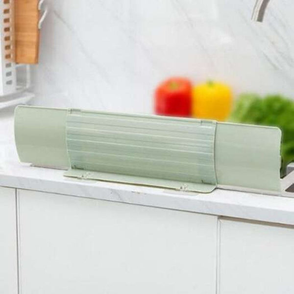 Kitchen Sink Vegetables Dishes Washing Water Splash Guard Retractable Universal Splashproof Baffle Deep Peach Kitchen Bench Mats