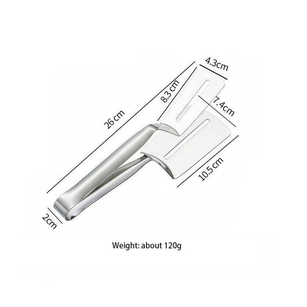 Stainless Steel Frying Clamp Pizza Steak Spatula Clip Kitchen Tools Cooking Utensils