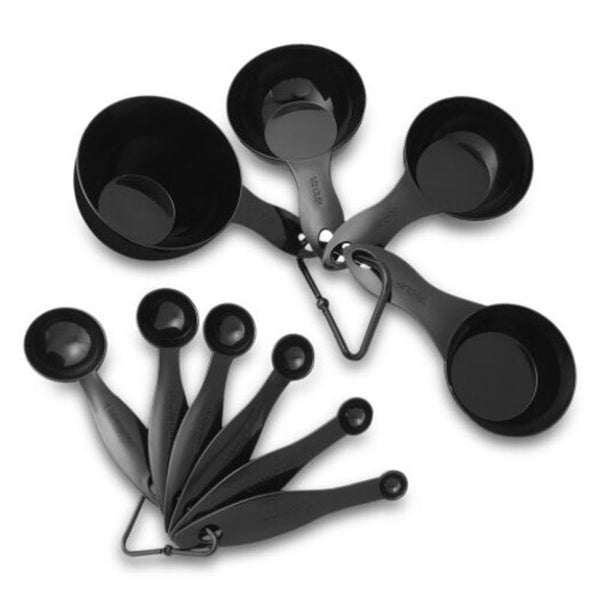 Kitchen Utensil Set Heat Resistant Silicone Heads Cooking Tools 23Pcs Black Cooking Utensils