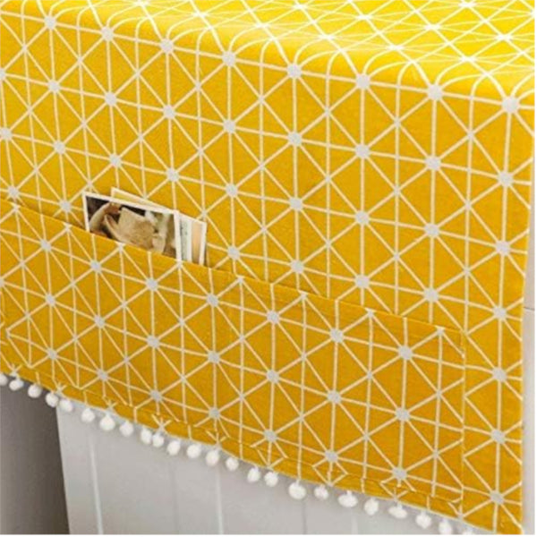 Kitchen Refrigerator And Washing Machine Dustproof Cover 55X130cm Yellow Outdoor Furniture Covers