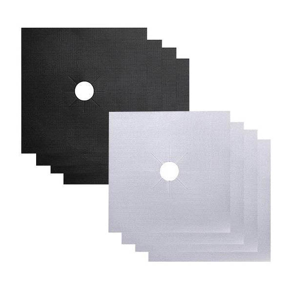Kitchen Shelves 4Pcs / Set Non Stick Reusable Gas Hob Protectors Stove Burner Covers