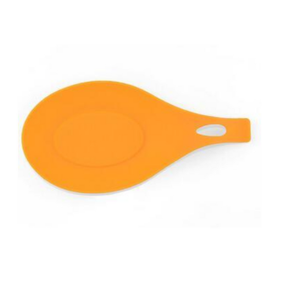 Kitchen Silicone Spoon Rest Almond Shaped Holder Cooking Utensils
