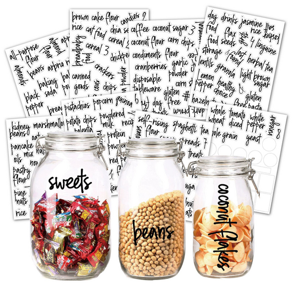 Kitchen Pantry Label Stickers 168 Pieces Other Kitchen Storage