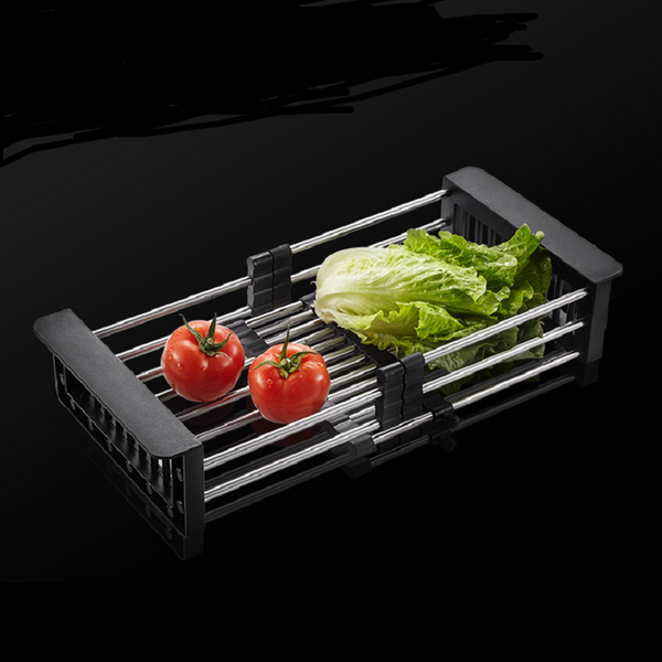 Kitchen Sink Drain Basket Stainless Steel Anticorrosion Flexible Large Capacity Sink Organisers