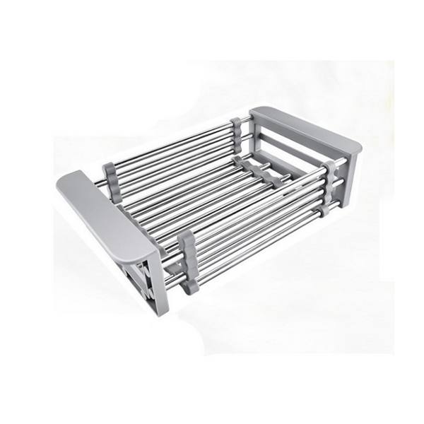 Kitchen Sink Drain Basket Stainless Steel Anticorrosion Flexible Large Capacity Sink Organisers