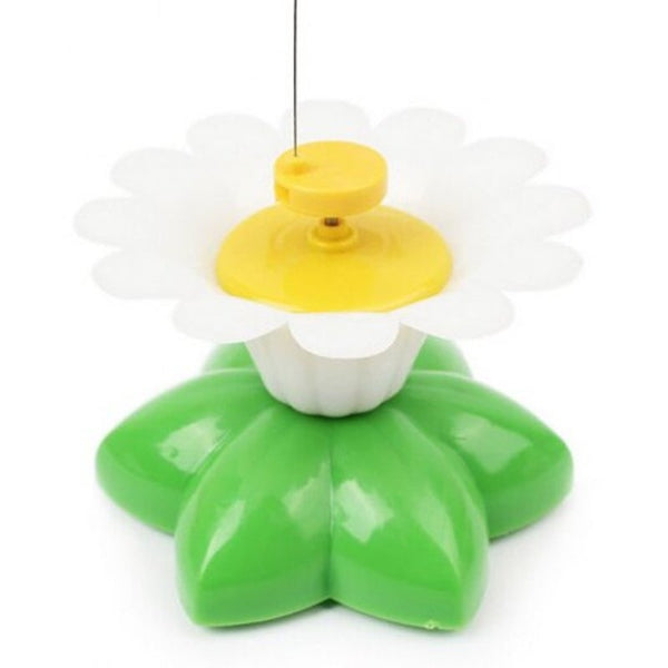 Kitten Electric Rotating Butterfly Bird Rod Wire Cat Toy Pattern Random Green Cat Toys